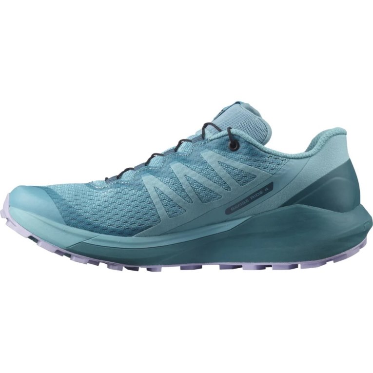 Turquoise Salomon Sense Ride 4 Women's Trail Running Shoes | PH 02483A